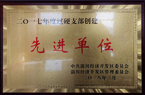 2017年度過硬支部創(chuàng)建先進單位